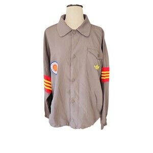 Adidas McDonald's Jacket All American Games Coach Mens Small Gray Oversized